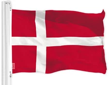 G128 Denmark Danish Flag 3x5 Ft LiteWeave Pro Series Printed 150D Polyester