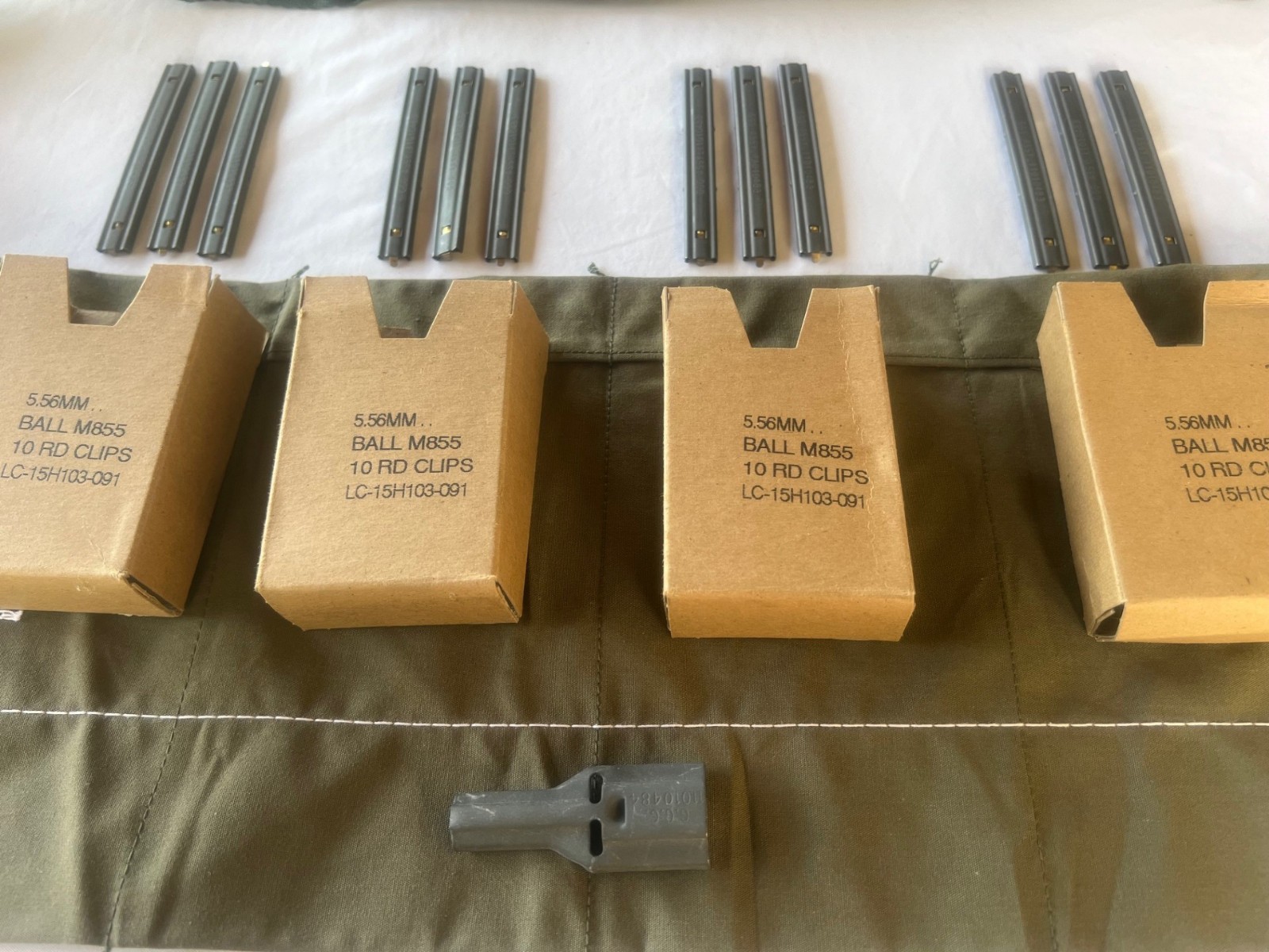 USGI Surplus .223 5.56 Refill / Repack set, Bandolier loader, strip ...