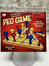 Classics Wooden Peg Game Puzzle Brain Teaser Family Travel Gift The Toy Nerwork