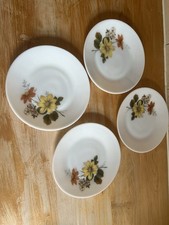 Pyrex Vintage Glass Side Plates. Very Good Condition, Mid Century.