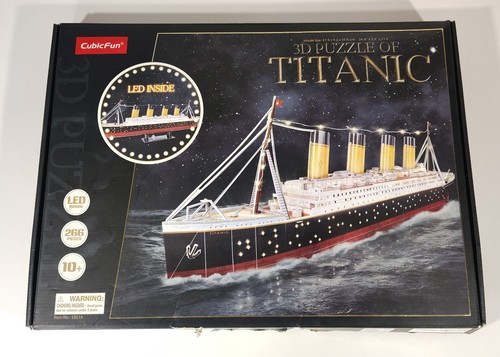 CubicFun Titanic 3D Puzzle 266 Pieces No Tools Open Damaged Box Sealed Pieces