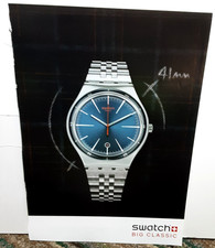 2014 Swatch Big Classic Print Ad 41mm Men’s Watch Vintage Promo Swiss Style