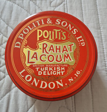 Politi Rahat Lacoum Turkish Delight Red Tin London N.16 250g (8� oz)