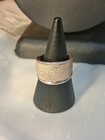 925 Vintage Texturized Sterling Silver Ring Band Stamped Size6.25/ 5.8g [P22]  — photo 1