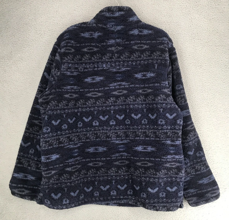 Пуловер на молнии Alpine Sherpa куртка для взрослых размер XL 1/4 Southwest синий - Изображение 4 из 4