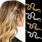 4 PCS Gold Alloy Snakes Hair Pin Clip Set Decorative Hair Accessories for Women