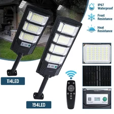 1000W Commercial Solar Street Light Outdoor Dusk to Dawn Super Bright Wall Light