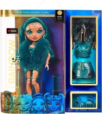 MGA ENTERTAINMENT BNIB/NRFB Rainbow High Jewel Richie Fashion Doll Outfit with Accessories 6+