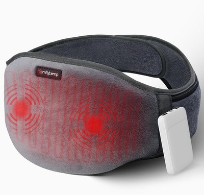 Comfytemp Wärme-Gürtel, Vibrationsmassage für Rücken, mit 25Wh Akku, 147x18cm