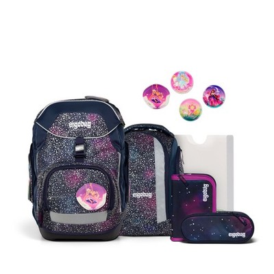 Ergobag Schulranzen-Set PACK Bärlaxy 6-teilig