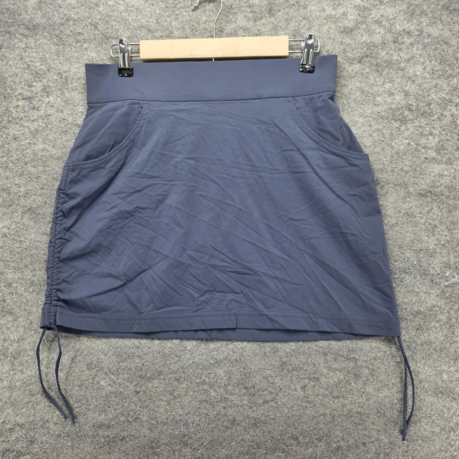 Columbia Skort Womens M Blue Athletic Hiking Golf Pull On Pockets Stretch