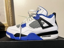 2017 Men?s Nike Air Jordan IV 4 Motorsports Royal White Size 8 Used Rare OG NDS
