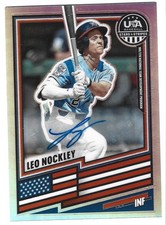 2026 Panini Stars & Stripes Prizm Silver Prizm AUTO SP LEO NOCKLEY HOLO