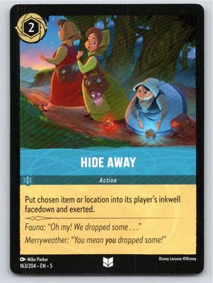 2024 LORCANA HIDE AWAY SHIMMERING SKIES 163/204 UNCOMMON NM A54878 FREE S&H