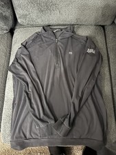 Juul Labs Shirt Men’s XL 1/4 Zip Travis Mathew Logo Black Long Sleeve JUUL