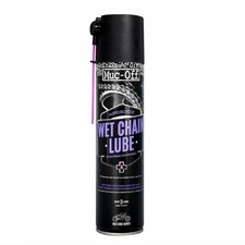 Muc-off lubricante de cadenas clima humedo-spray 400ml (x12) para moto repuestos
