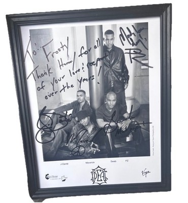 Ideal Band UNVERIFIED Autograph R&B Framed