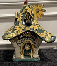 Vtg Blue Sky ClayWorks MY SISTERS PLACE Tea L...