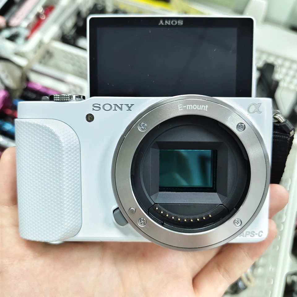 Cámara digital Sony Alpha NEX-3N blanca 16,1 MP sin espejo bebé - 100 % funcionando Foto 4 de 4