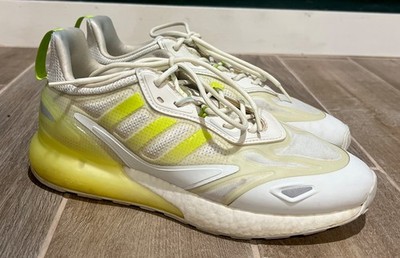 adidas Zx 2K Boost 2 Lace Up  Mens White Sneakers Casual Shoes GZ7734