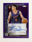 Kobe Sanders 2025 Topps Chrome #TCAR-KS Purple Refractor Rookie On Card Auto /75
