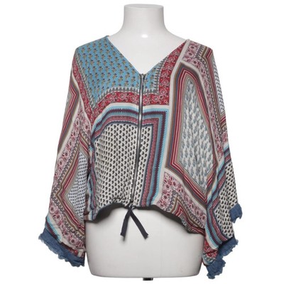 Zara Basic, Strickjacke, Damen, Größe: S, Blau/Rot/Mehrfarbig, Sonstiges #TEK