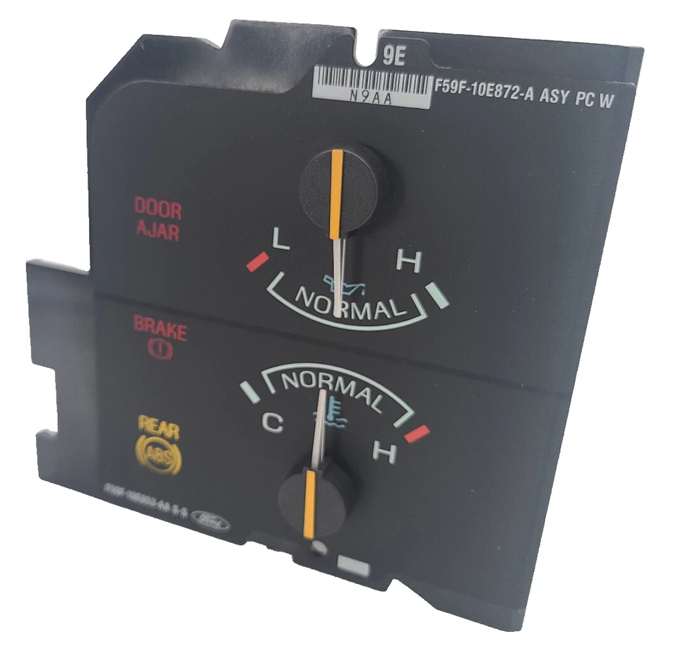 Cuadro medidor de presión de aceite y refrigerante Ford Aerostar 1992-1997 OEM Foto 2 de 4