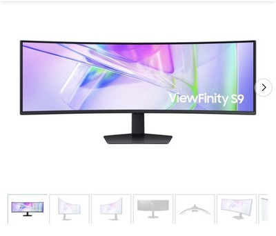 SAMSUNG 49  BUSINESS CURVED ULTRAWIDE DUAL QHD COMPUTER MONITOR LS49C954UANXZA