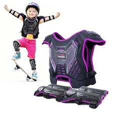 Kids Dirt Bike Gear Motorcycle Armor Vest W/Knee Pads Elbow Pads Full Protection