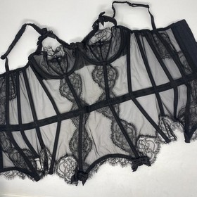 Agent Provocateur Alina Black Basque 36C New