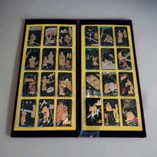 2 Sets Of Vintage Japanese Ink Blocks/24 Carved Wood Blocks/ Never Used/Ex.Cond.