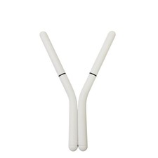 WS Bath Collections 5132.09 Posa Double Robe Hook - White