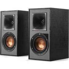 Reference Bookshelf Speakers Pair Black Bookshelf Speakers for Home Audio