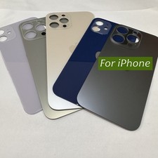 Replacement Back Glass For iPhone 8 XR 11 12 13 14 15 16 17 Pro Max Big Hole LOT