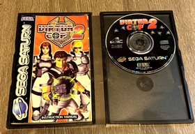 SEGA SATURN CONSOLE, 2 CONTROL PADS, LEADS & LIGHT GUN WITH VIRTUA COP 2 GAME
