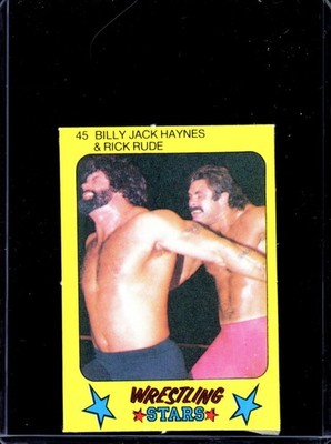 1986 Monty Gum Wrestling Stars #45 Billy Jack Haynes / Rick Rude