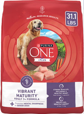 Purina ONE Vibrant Maturity 7 Senior Dog Food High Protein 31.1 lb