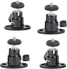 1/4"-20 Mini Ball Head with Ceiling Mount for CCTV Video 4 PCS