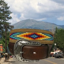 Tony Lama MESA SPIRIT Belt Size 36 Western Rodeo NWT List 78 Rare Find