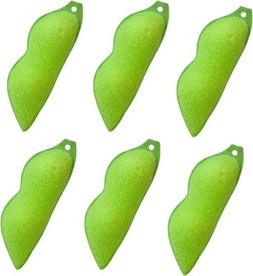 6 Stück Beans Bottle Cleaning Sponge, Schwamm Reinigungsbürste, F