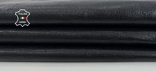 BLACK ROUGH SHINY Soft Italian Goatskin Goat Leather hides skin 5sqf 0.7mm C6846