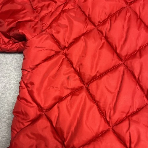 Rare Vintage Tech Nine Jacket Mens XL Quilted N9NE Strange Music Hiphop Red image 11