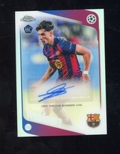 2025 Topps Chrome UEFA UCC Guille Fernandez RC Rookie Auto Silver Refractor