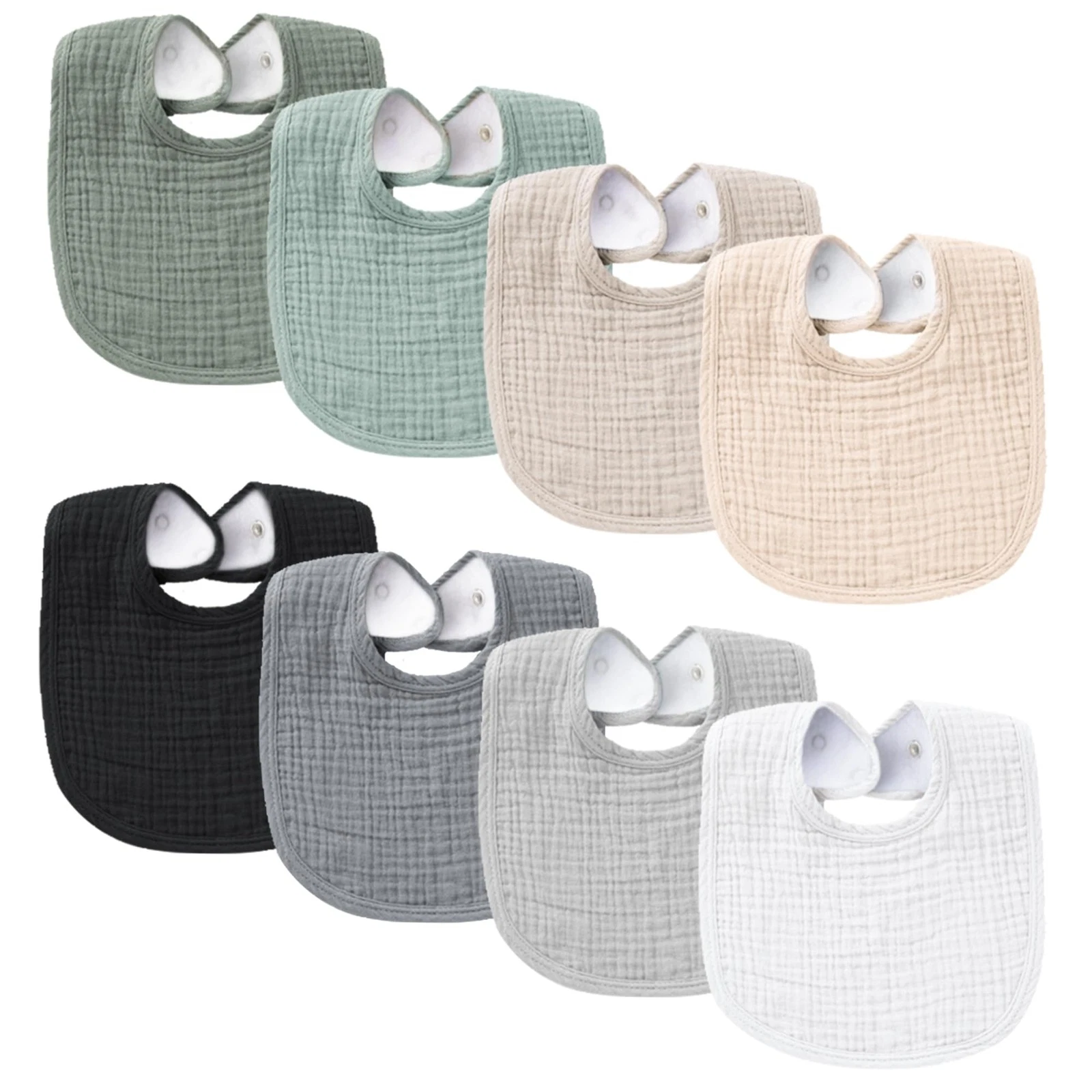Konssy Muslin Baby Bibs 8 Pack Baby Bandana Drool Bibs Cotton for Unisex Boys
Opens in a new window 