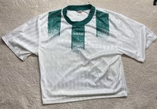 Vtg ADIDAS 90s Paint Drip Soccer Jersey “Italy”TEMPLATE FOOTBALL SHIRT Sz SM
