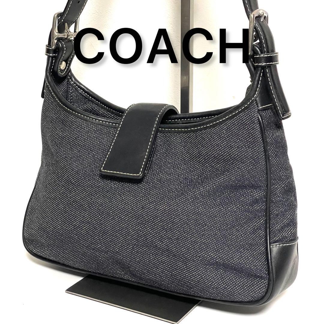 Coach Navy Denim Shoulder Bag Authentic G05202961