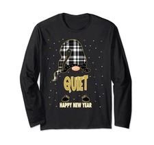 Quiet Buffalo Checkered Gnome New Year Matching Pajama Long-Sleeve T-Shirtfrom