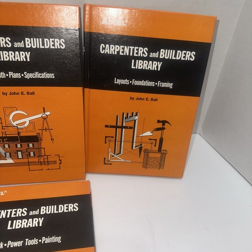 AUDEL Carpenters and Builders Library 1976 Complete 1-4 Volume Set Hardcover - Picture 3 of 11