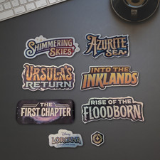 Disney Lorcana Holographic Binder Stickers - All Sets - Inc Set Symbol