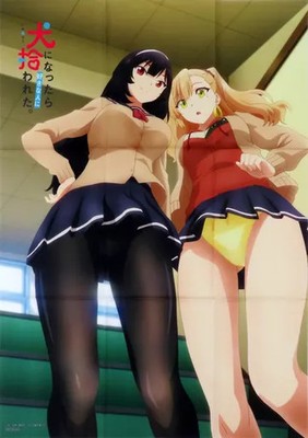 Poster, newly drawn B2 cloth poster Inukai Karen & Nekoya Mike ''Blu-ray I